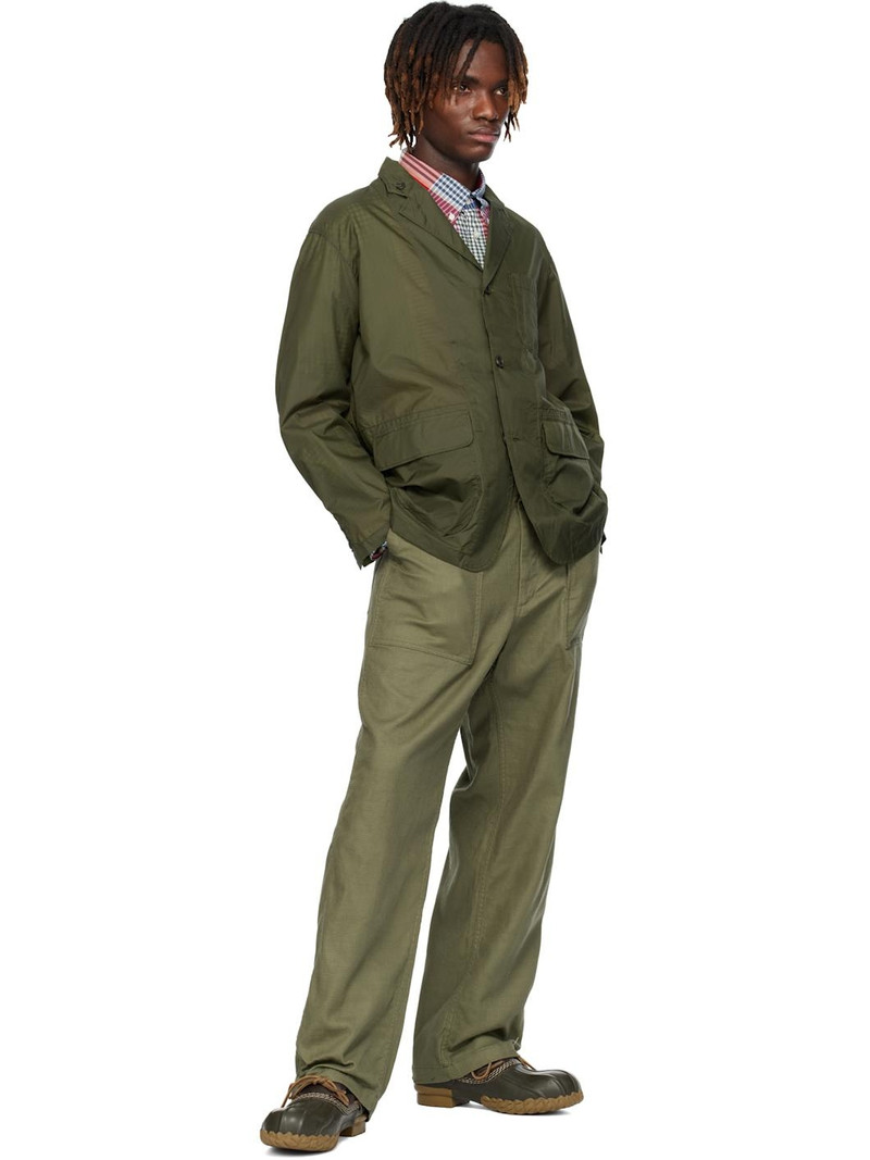 Engineered Garments Khaki Loiter Blazer outlook