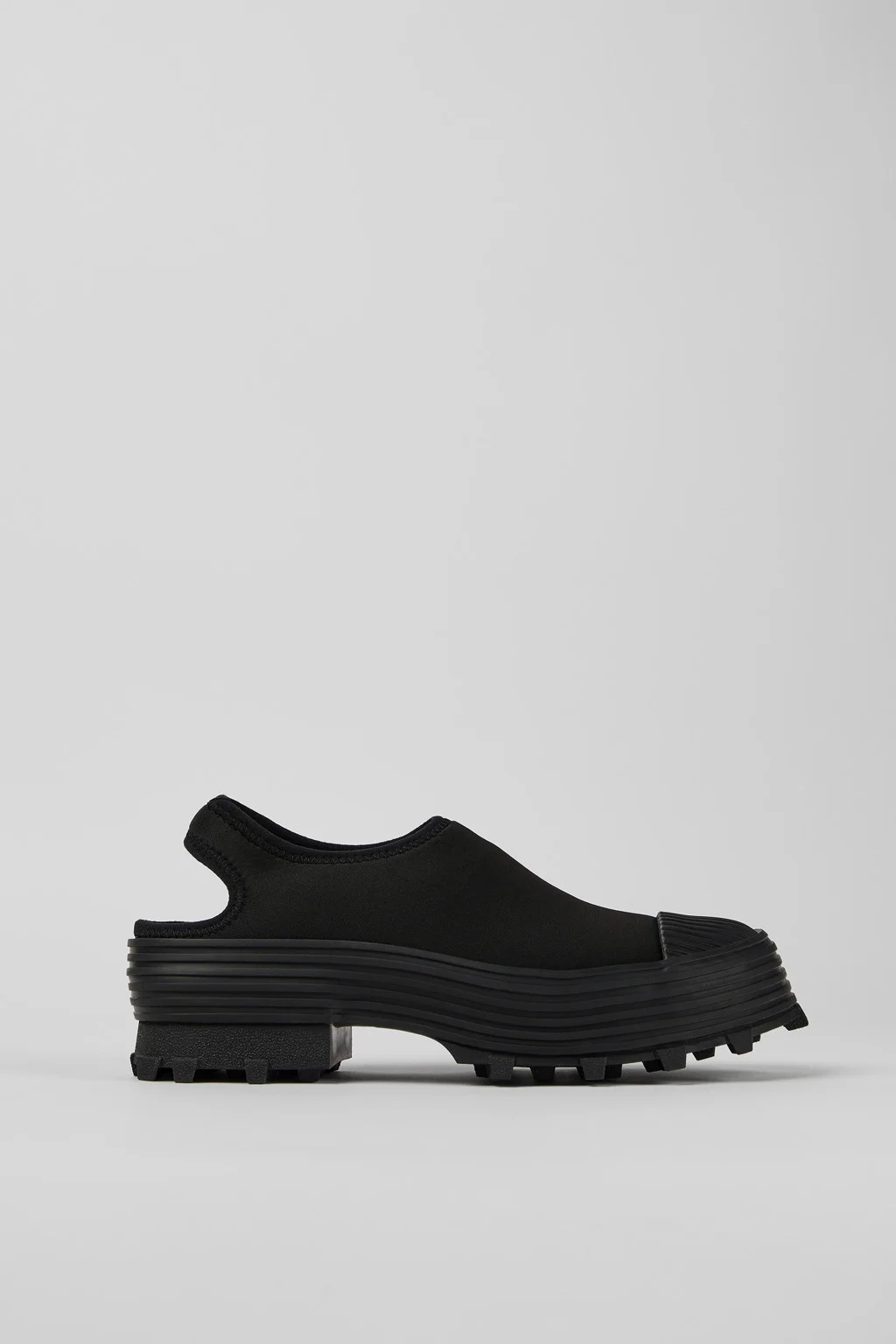 Black Textile Clog - 1