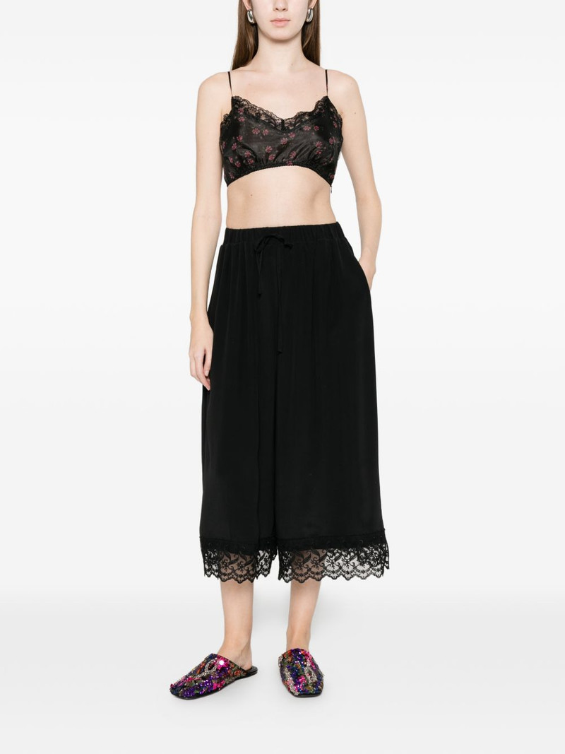 Simone Rocha lace-trim cropped trousers outlook