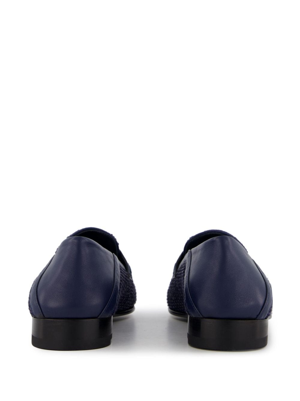 Padstow woven-raffia loafers - 3