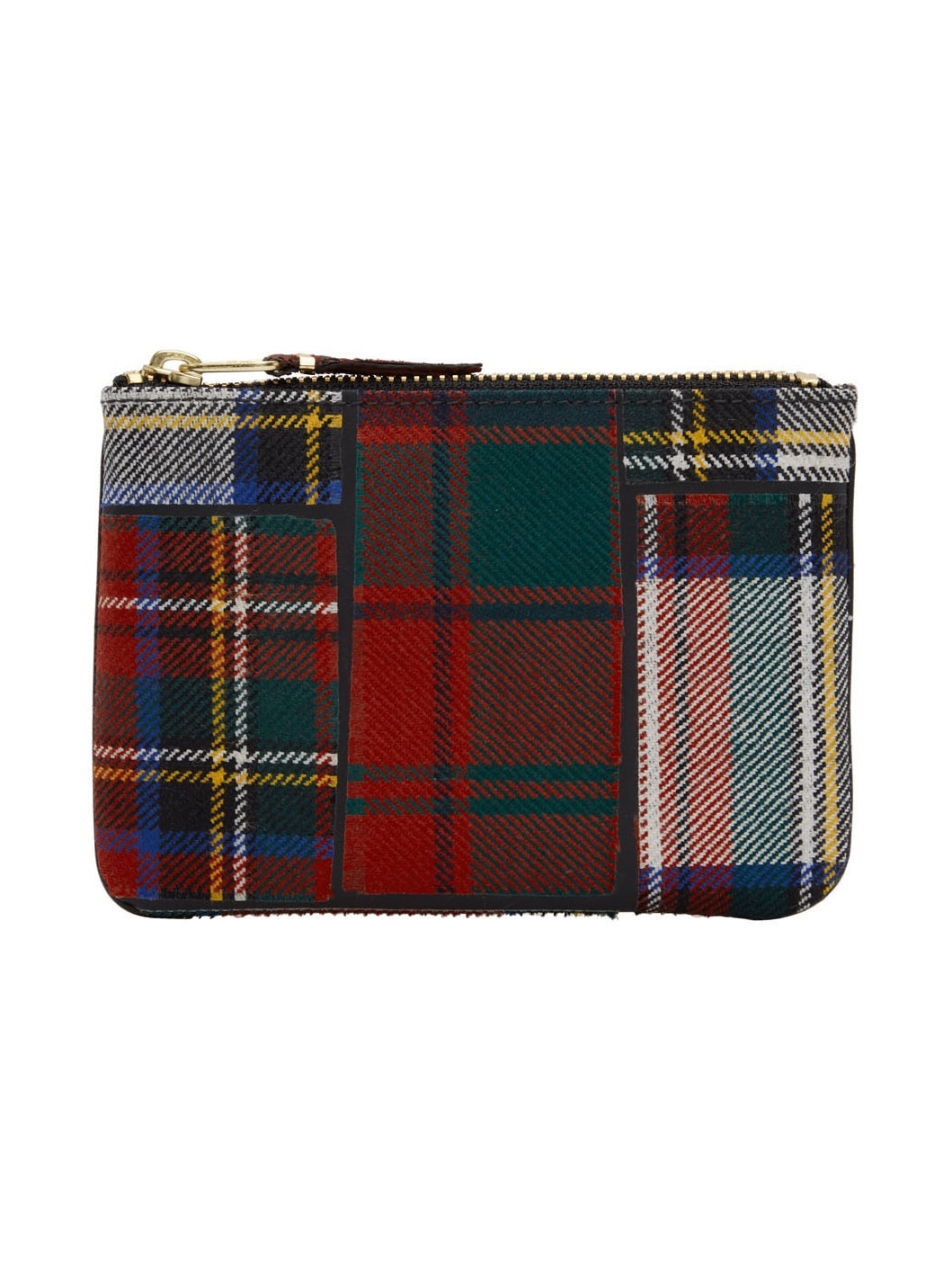 Red Tartan Patchwork Pouch - 1