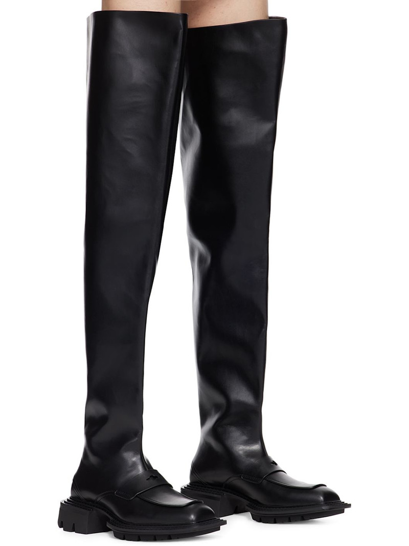 Black Reel Derbies Fisherman Boots 4