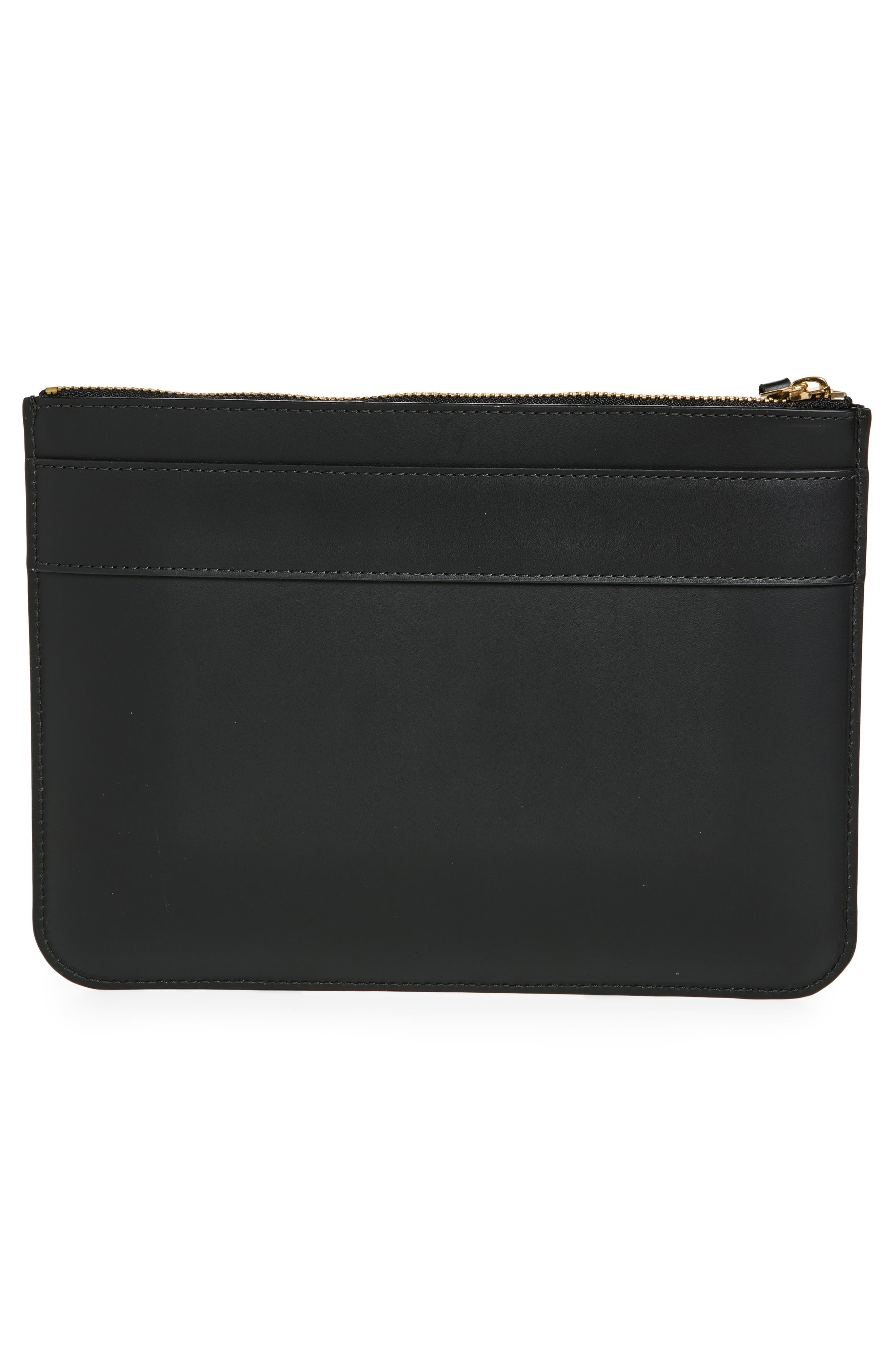 Comme des Garçons Wallets Big Bow Leather Zip Pouch in Black at Nordstrom - 3