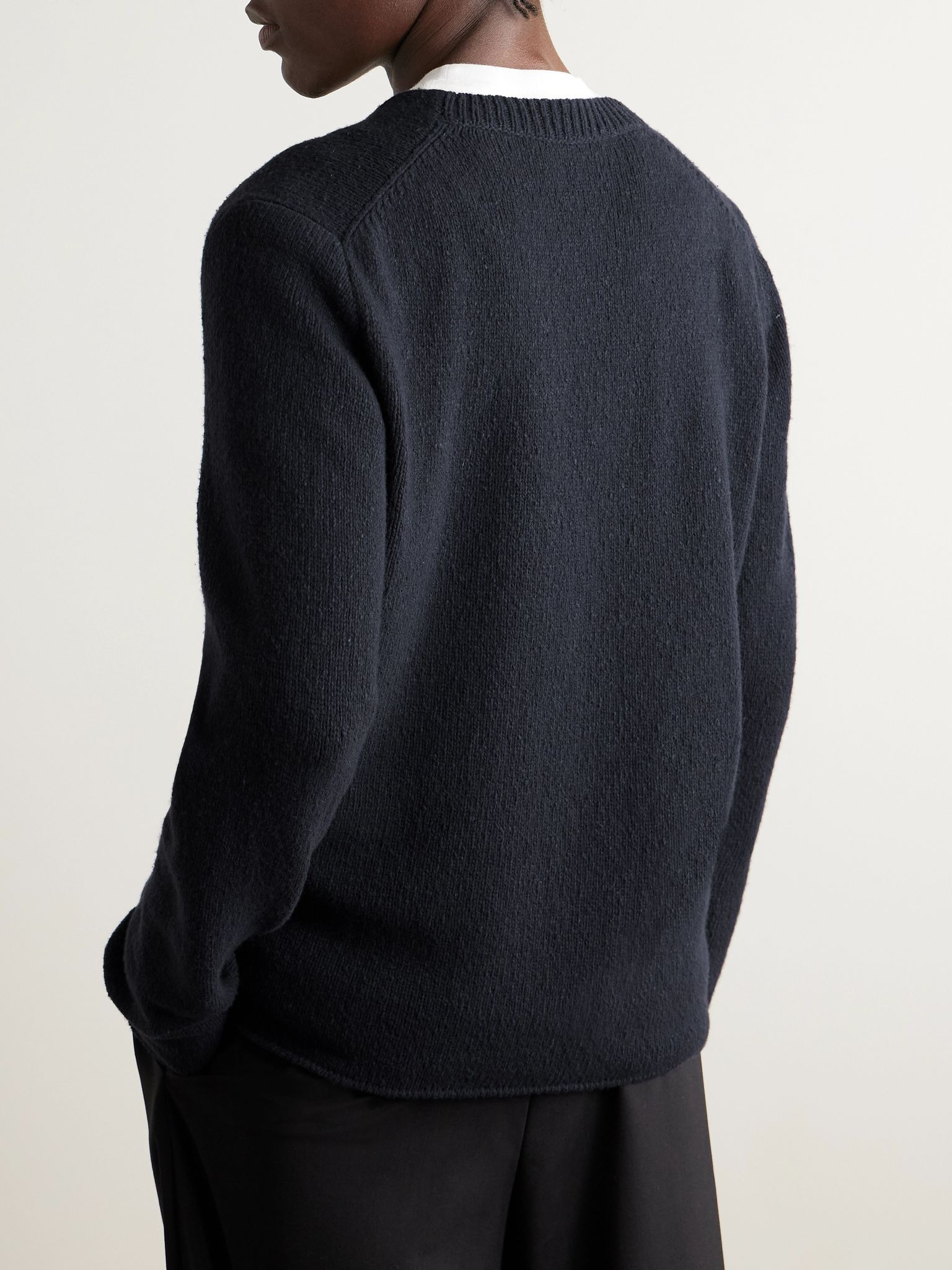 Nikola Wool Sweater Navy - 3