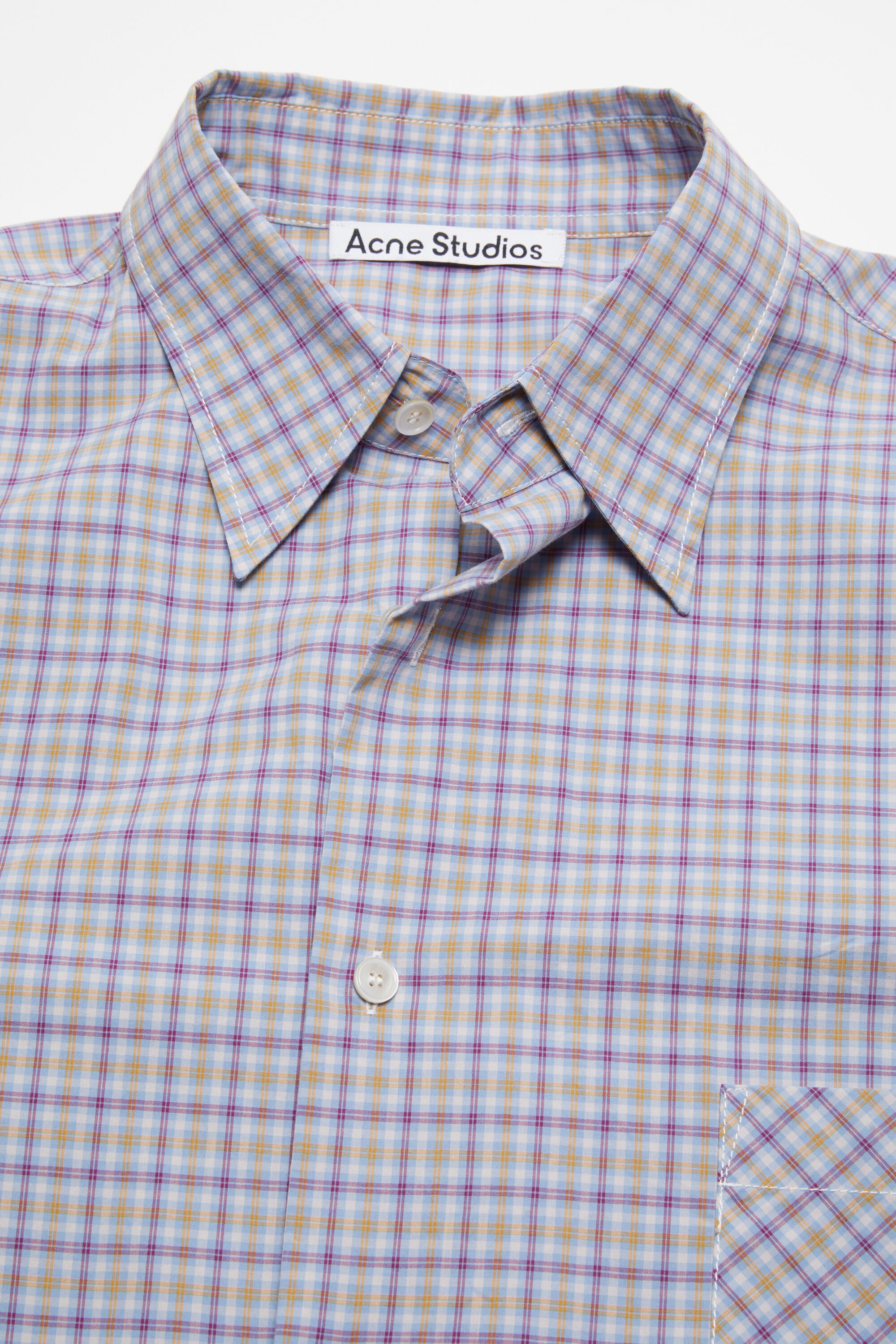Button-up shirt - Cornflower blue/yellow - 5
