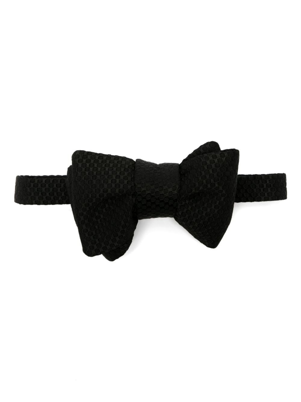 patterned-jacquard bow tie - 1
