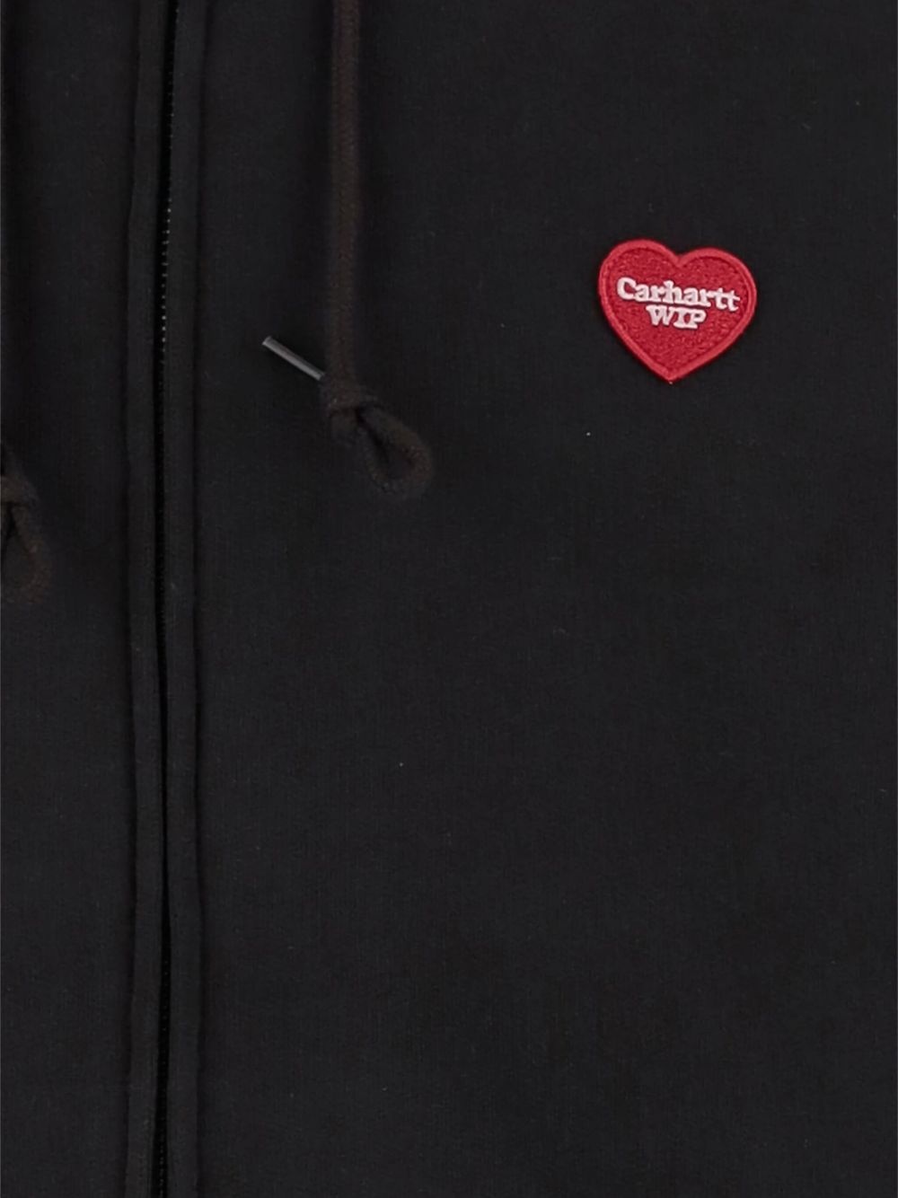 heart-logo zip-up hoodie - 2