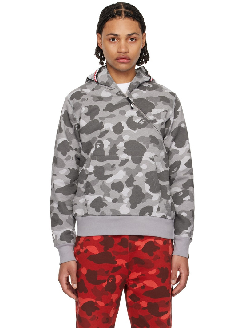 Gray Camo Shark Hoodie - 1