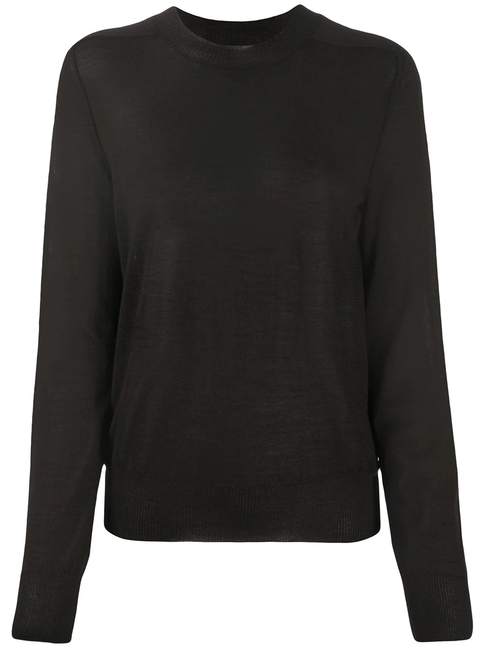 crew-neck knitted jumper - 1