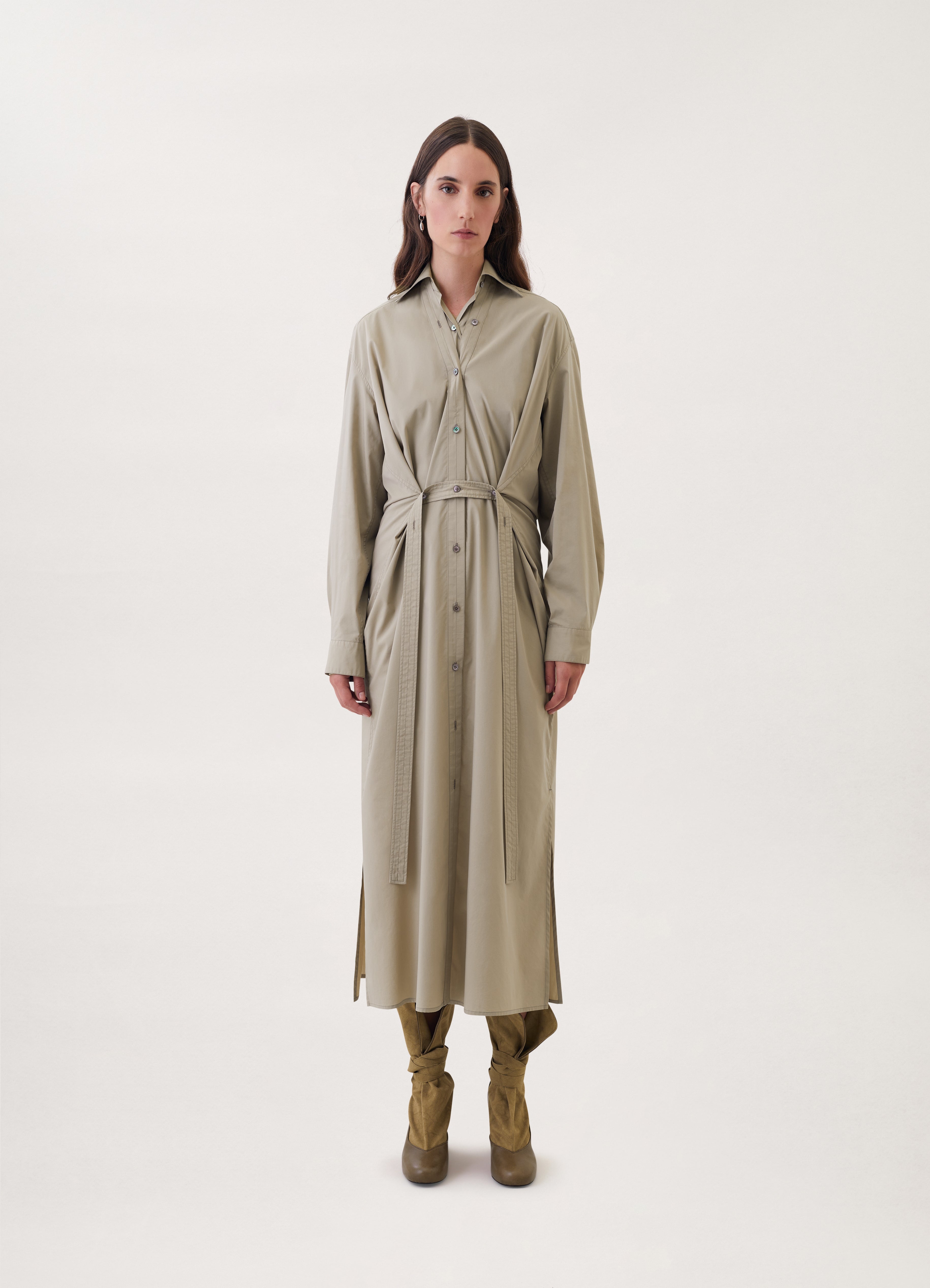 TILTED SHIRT DRESS - 2