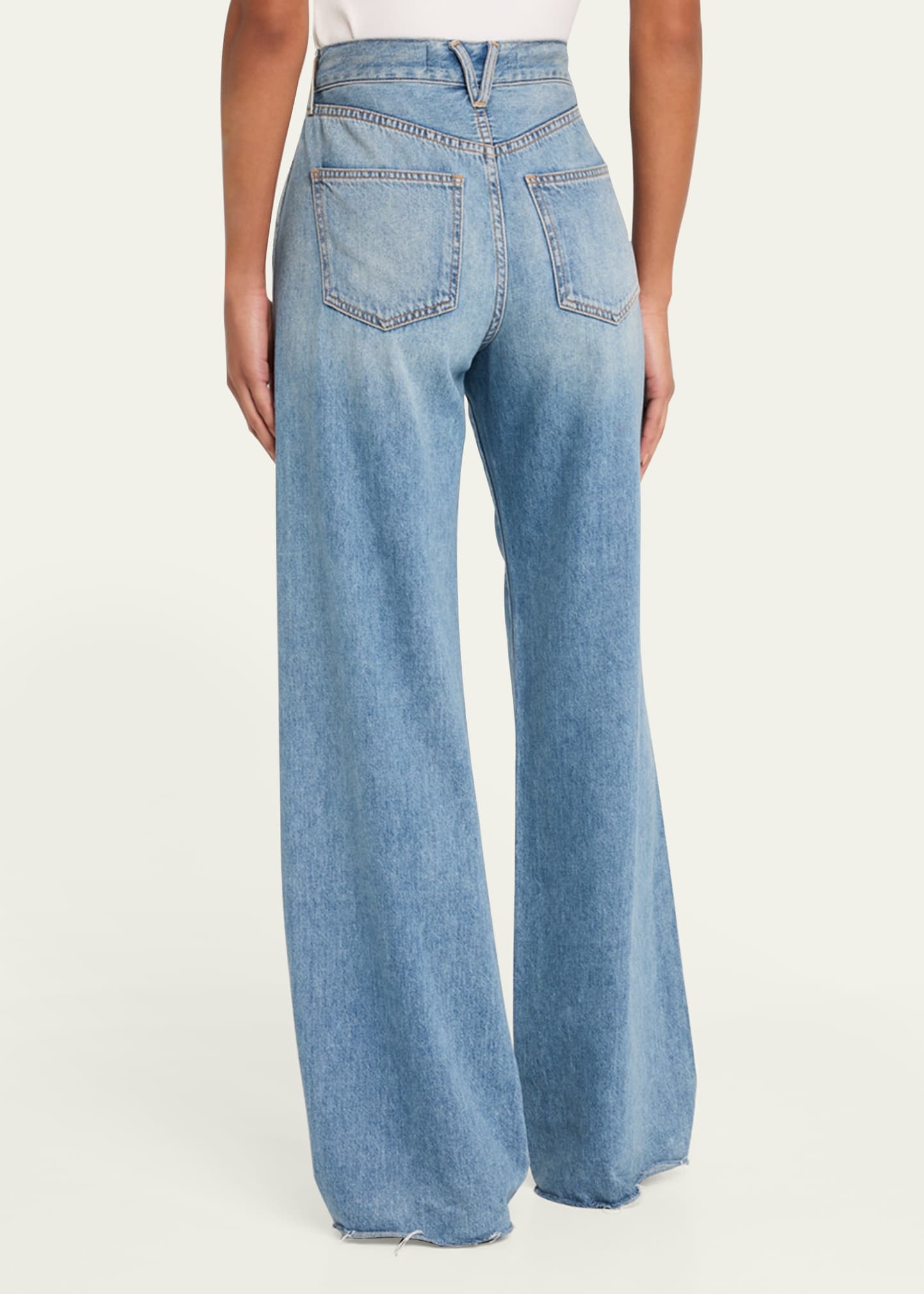 Kasey Mid-Rise Wide-Leg Jeans - 3
