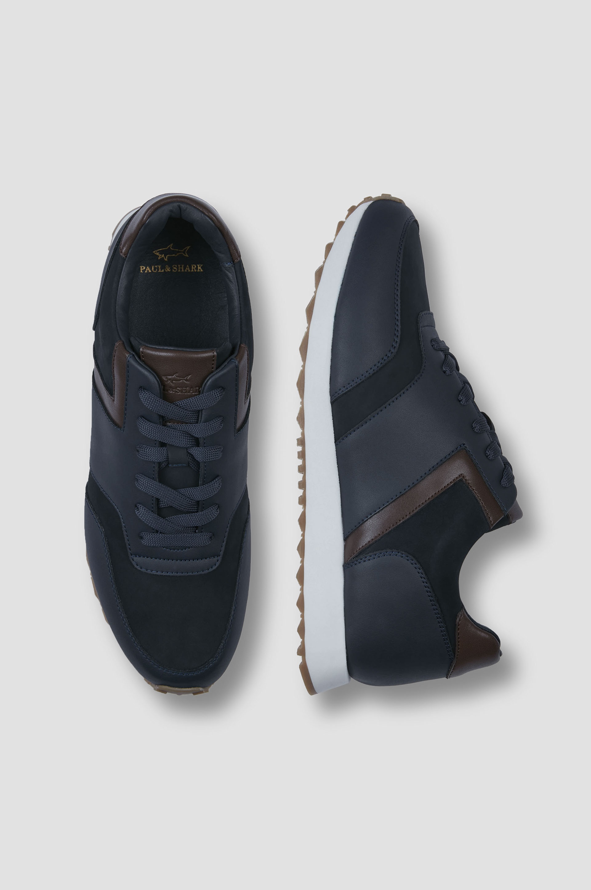 LEATHER AND SUEDE SNEAKERS - 2