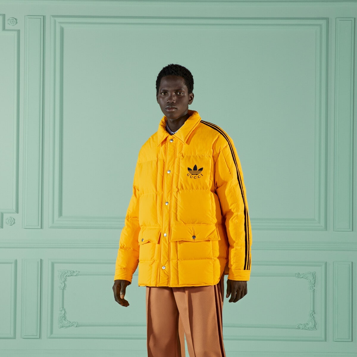 adidas x Gucci nylon down jacket - 6