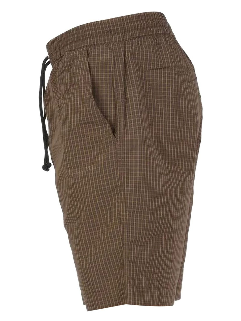 drawstring checked shorts 4