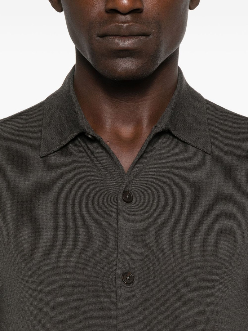 polo-neck button cardigan 5