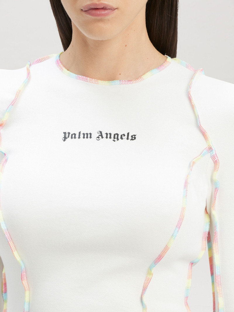 Rainbow Stitching Fit T-Shirt 6