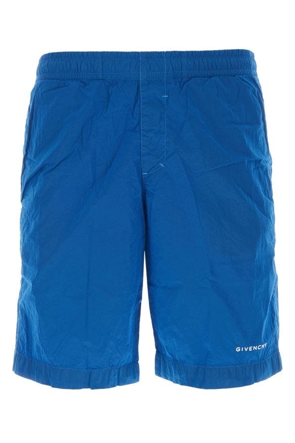 GIVENCHY MAN Blue Nylon Swimming Shorts - 1