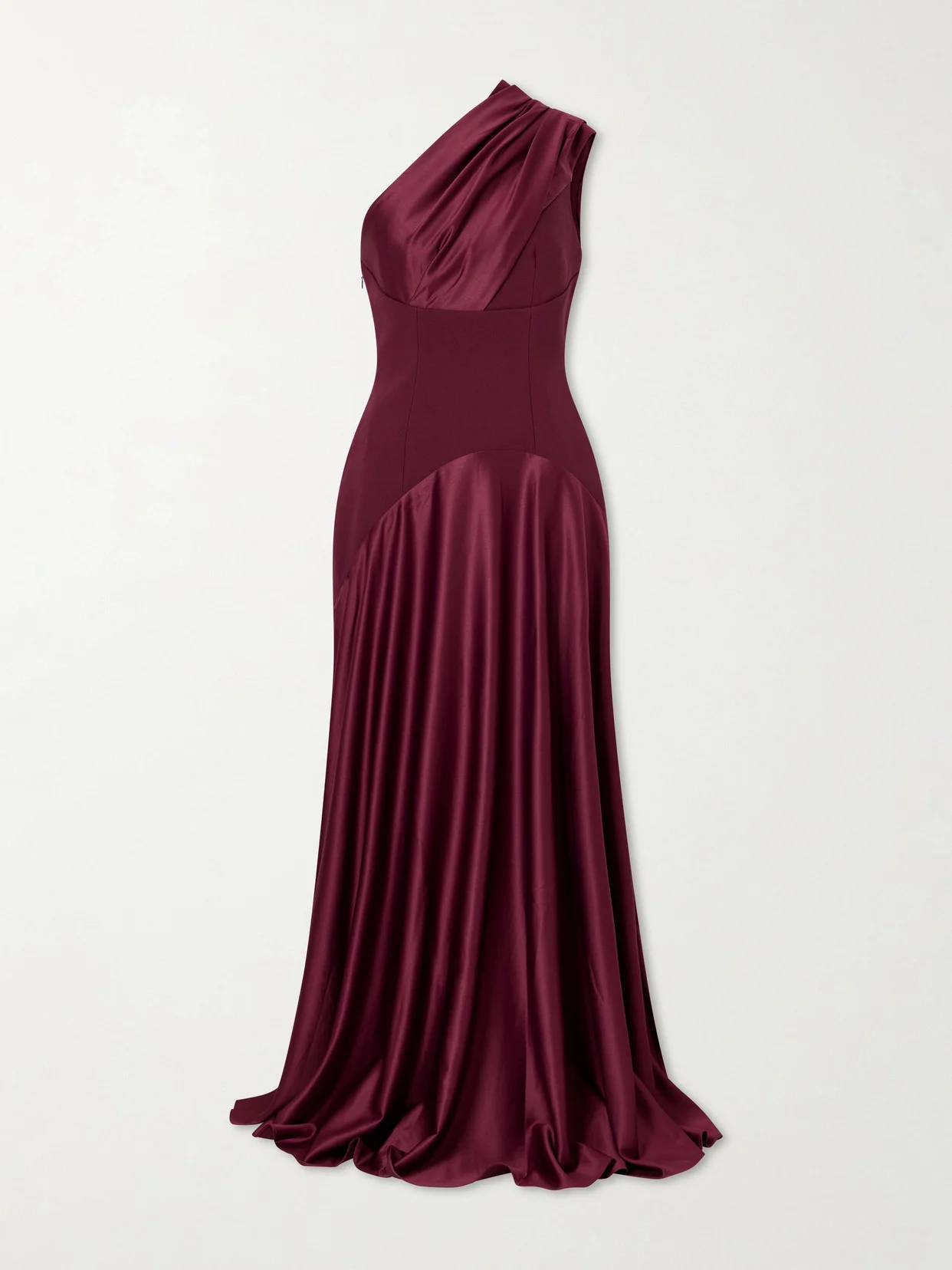 Gabriela Pleated Satin Gown - 1