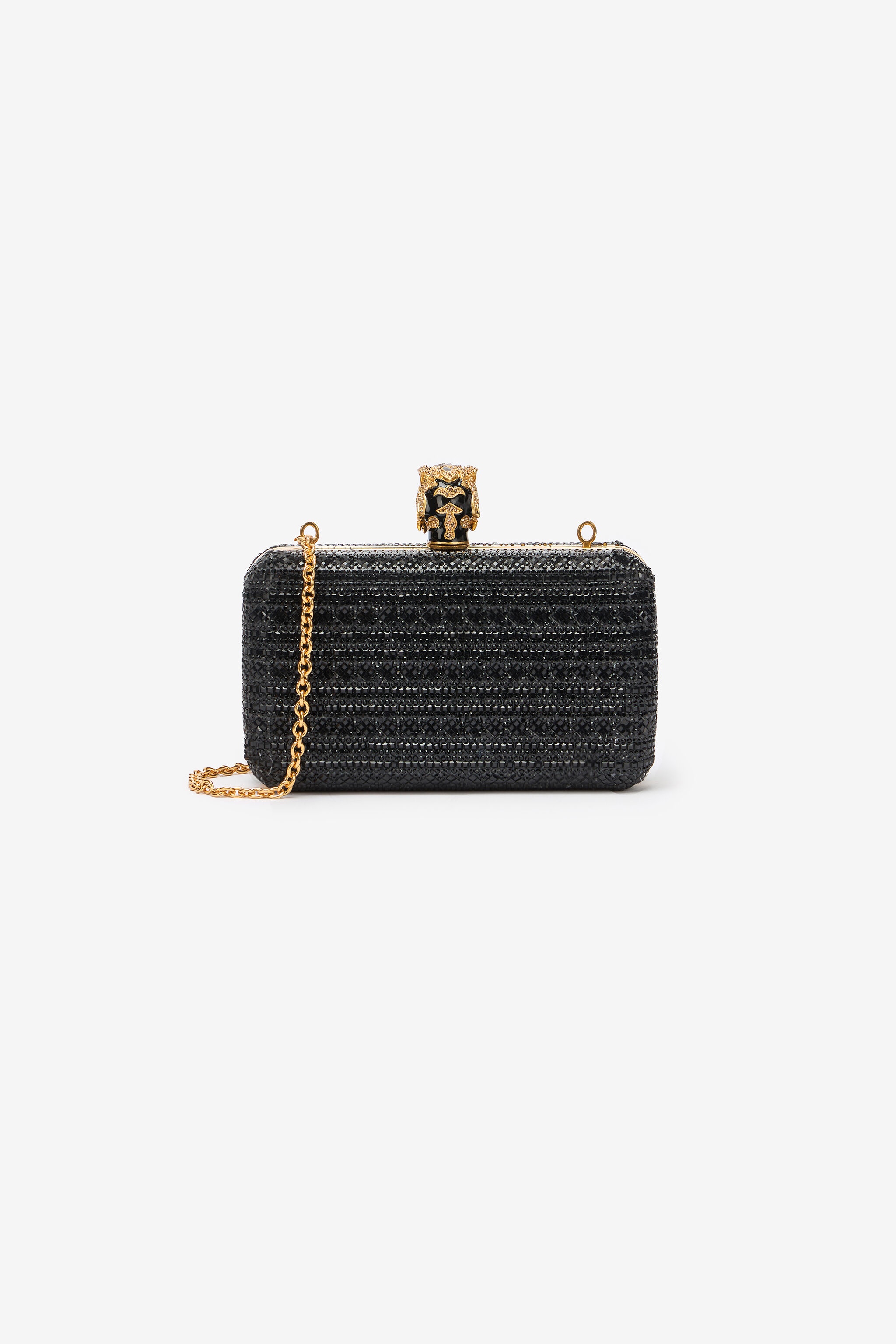 Clutch With Rhinestones And Tigers - 3