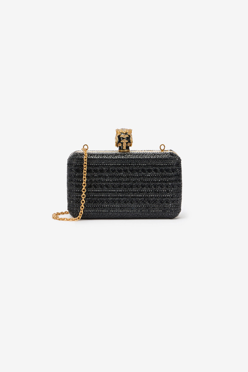 Clutch With Rhinestones And Tigers 3