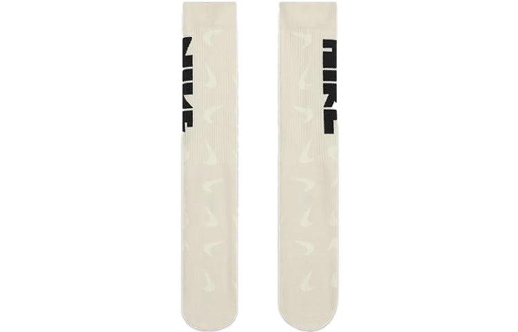 Nike Everyday Essentials Crew Logo Jacquard Sports Socks One Pair Coconut Milk DQ0788-219 - 3