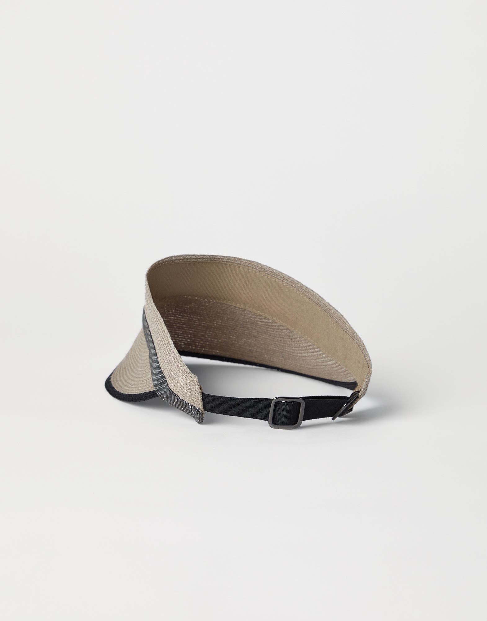 Hemp and cotton visor with precious band - 2