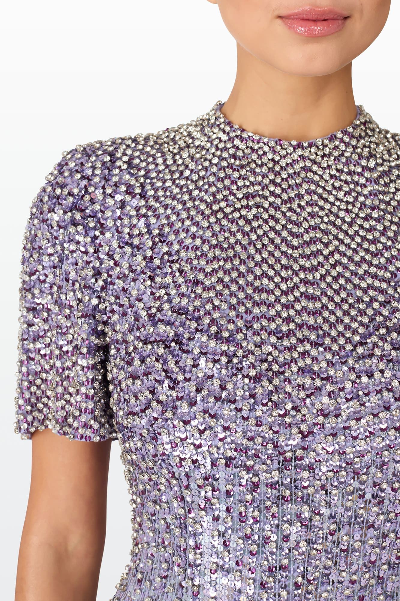 Jenny Packham Jourdain Sequin-Embellished Gown in Viola at Nordstrom - 4
