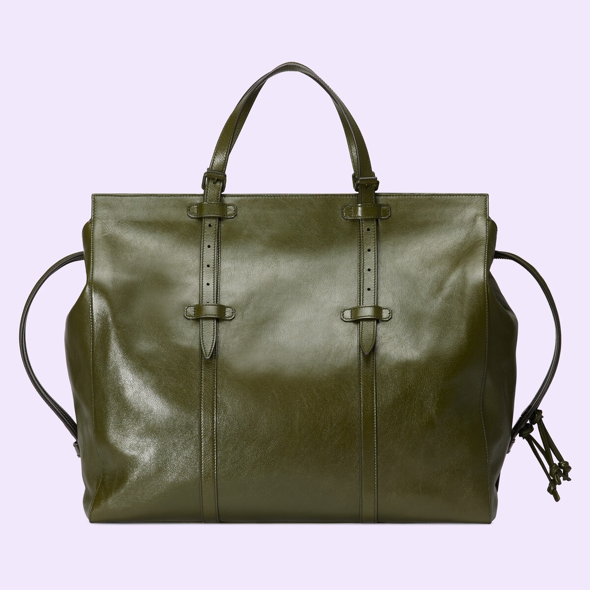 Large tote bag with tonal Double G - 5