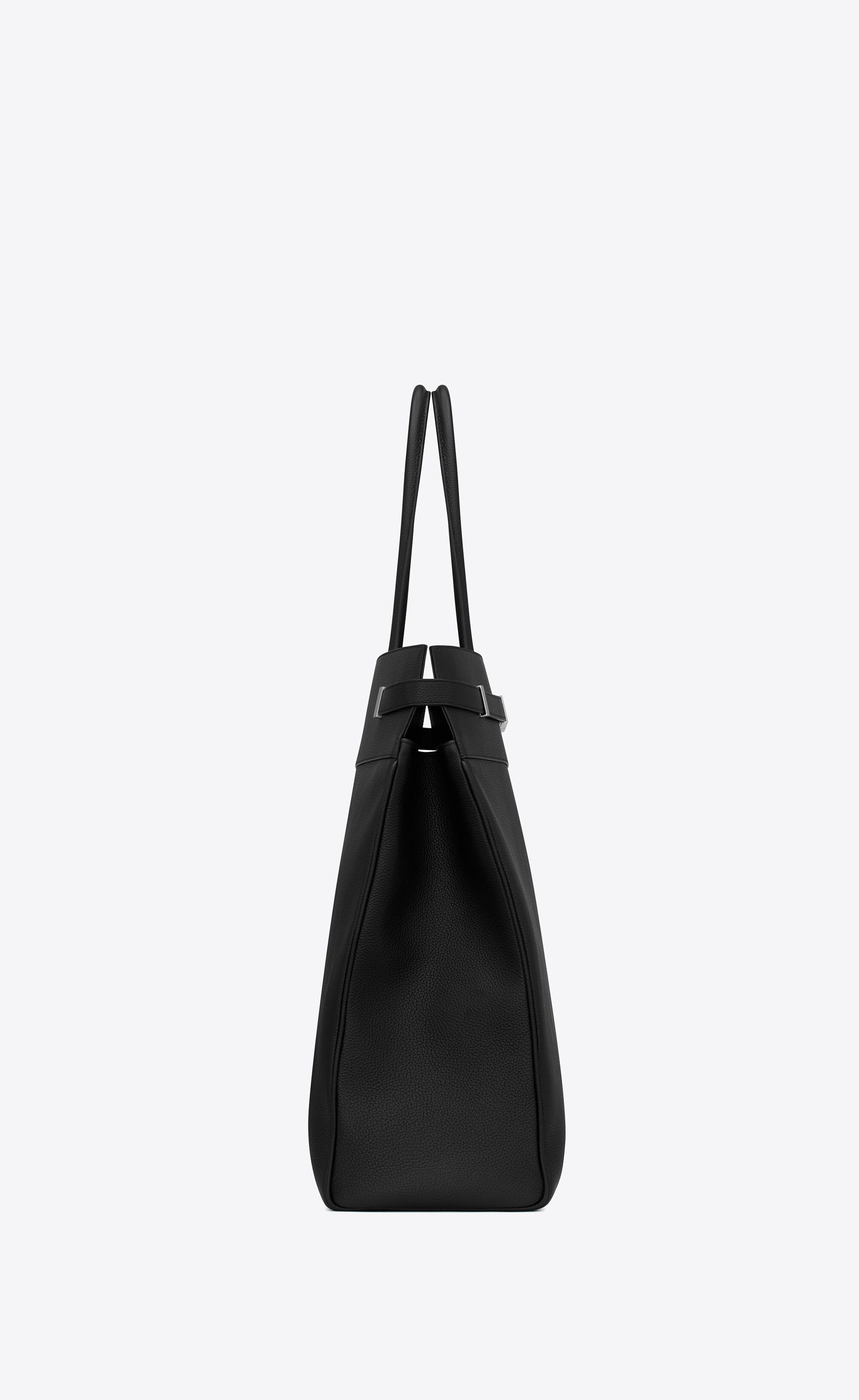 manhattan n/s tote in grained leather - 3