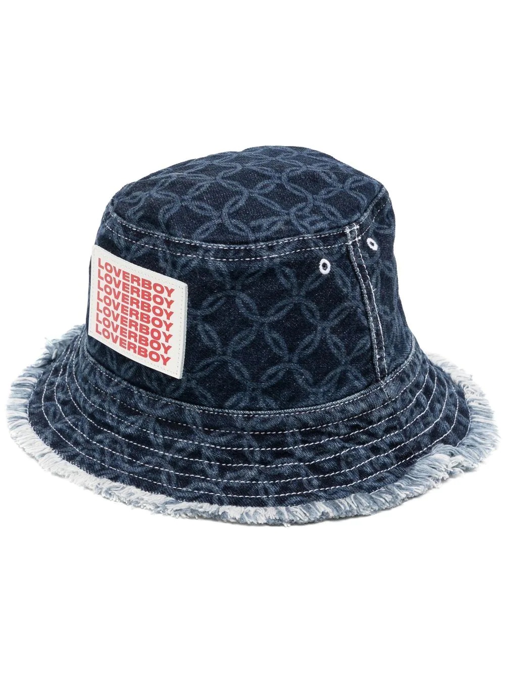 logo-patch bucket hat - 1