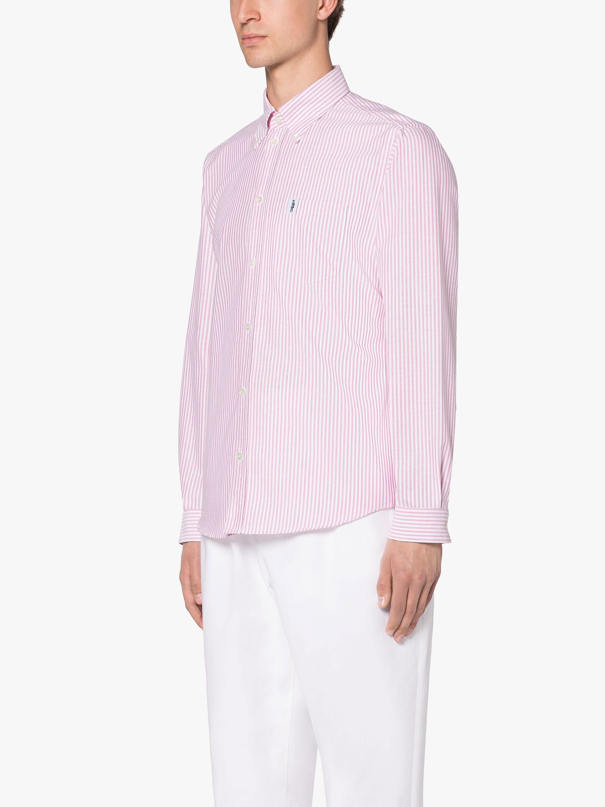 BLOOMSBURY PINK & WHITE COTTON SHIRT - 2