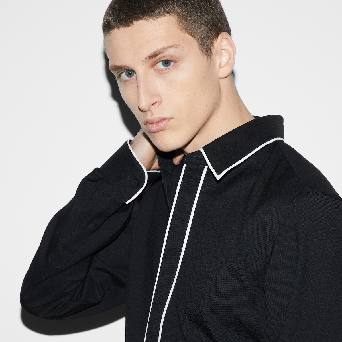 Wool gabardine shirt - 5
