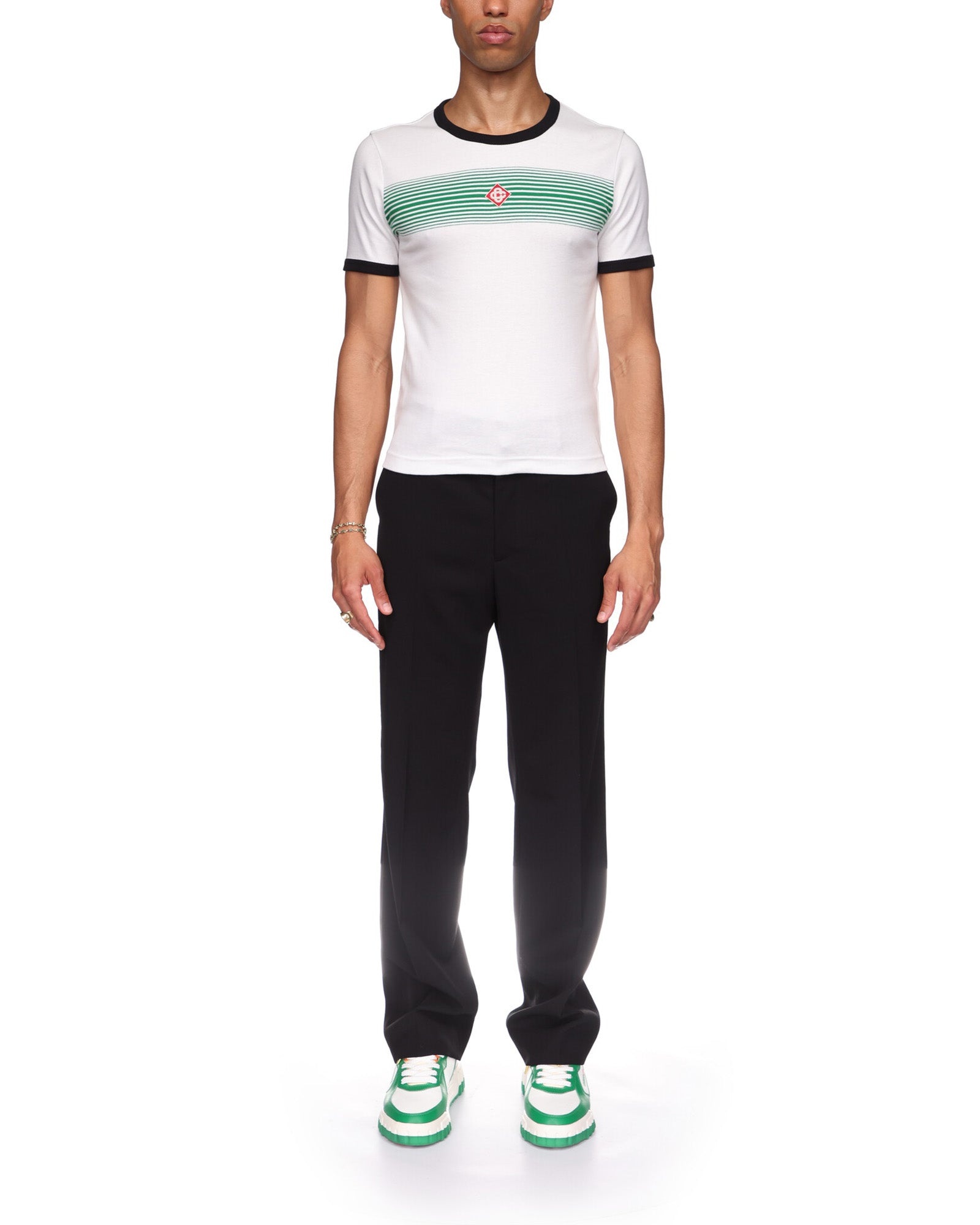 Gradient Stripe Ringer T-Shirt - 2