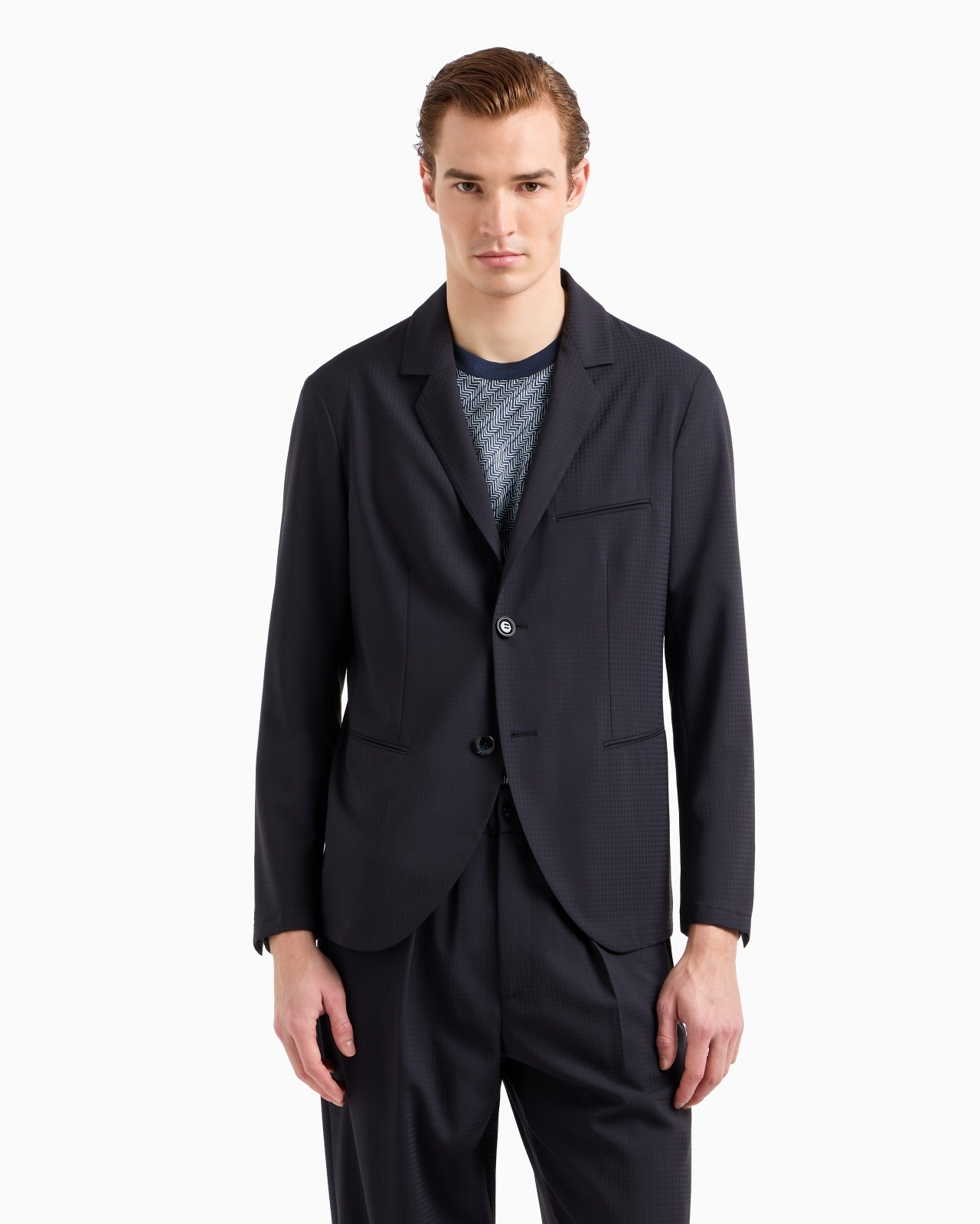 SINGLE-BREASTED, VIRGIN-WOOL JACKET - 2