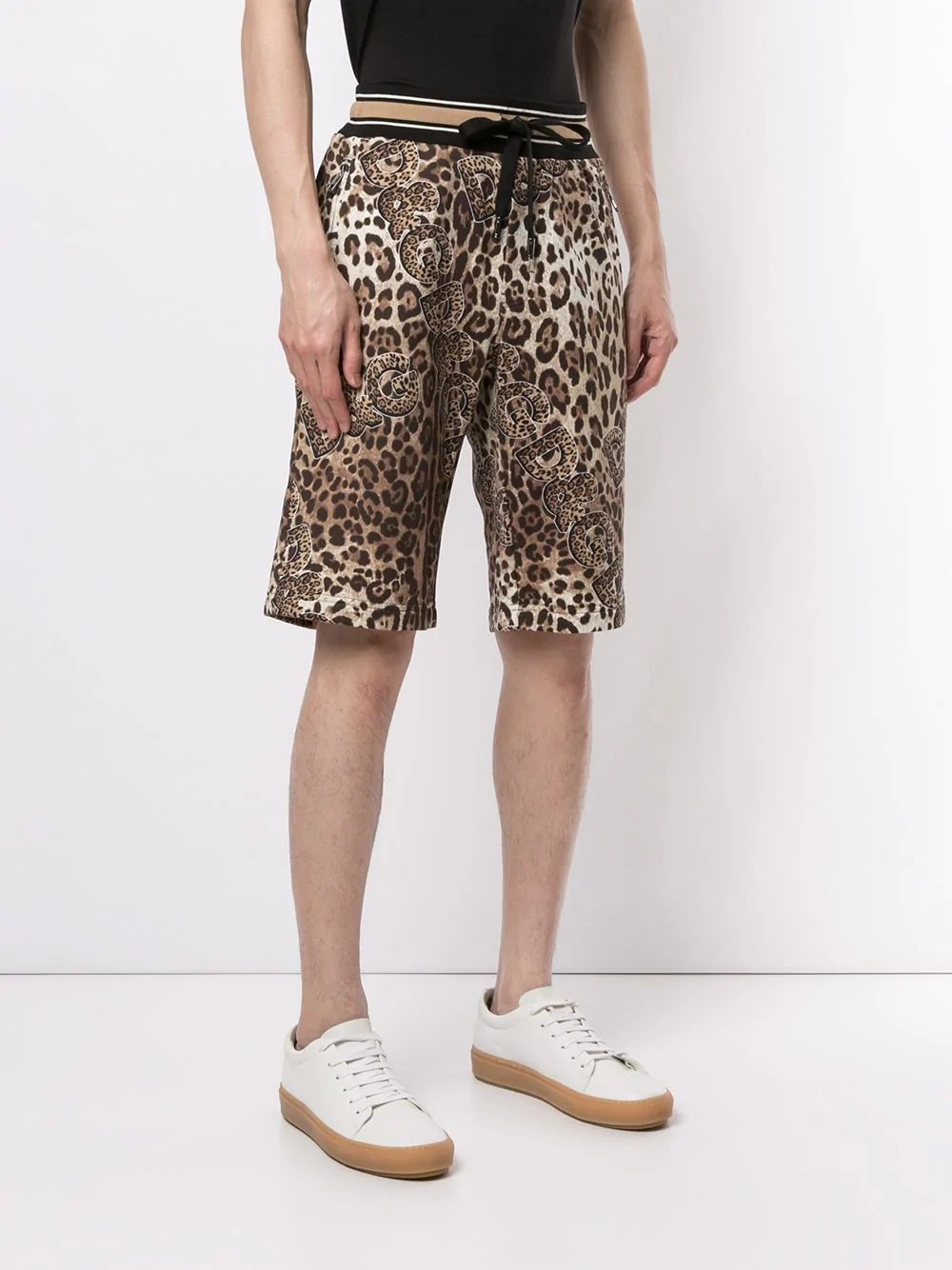 leopard-print shorts - 3