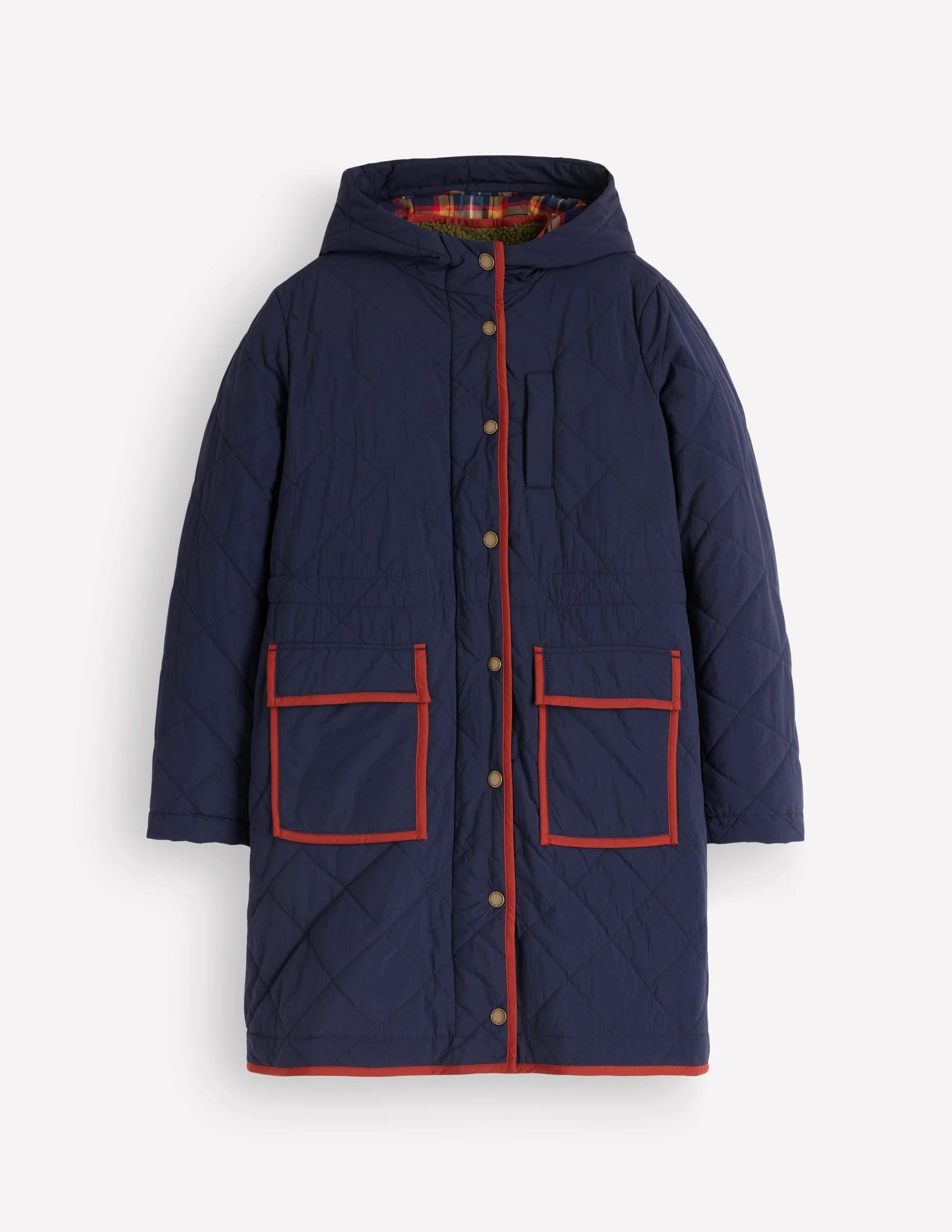 Quilted 4-in-1 Parka-Navy - 1