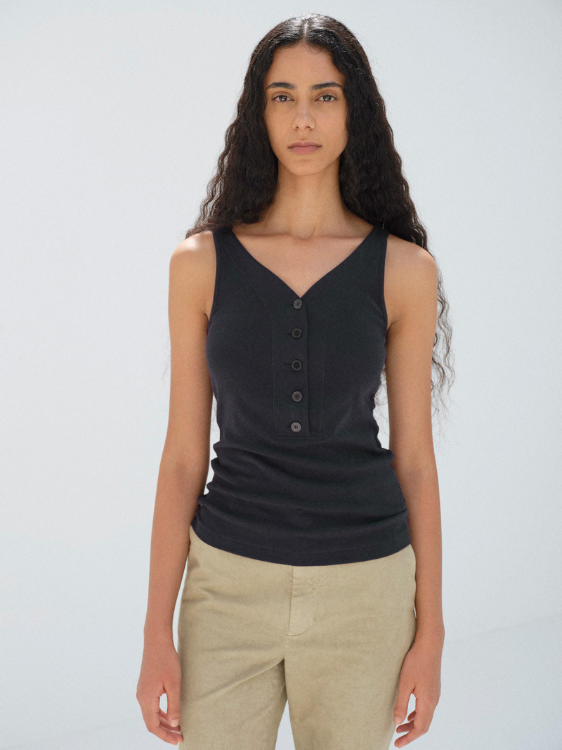AURALEE ORGANIC COTTON FINE RIB TANK outlook