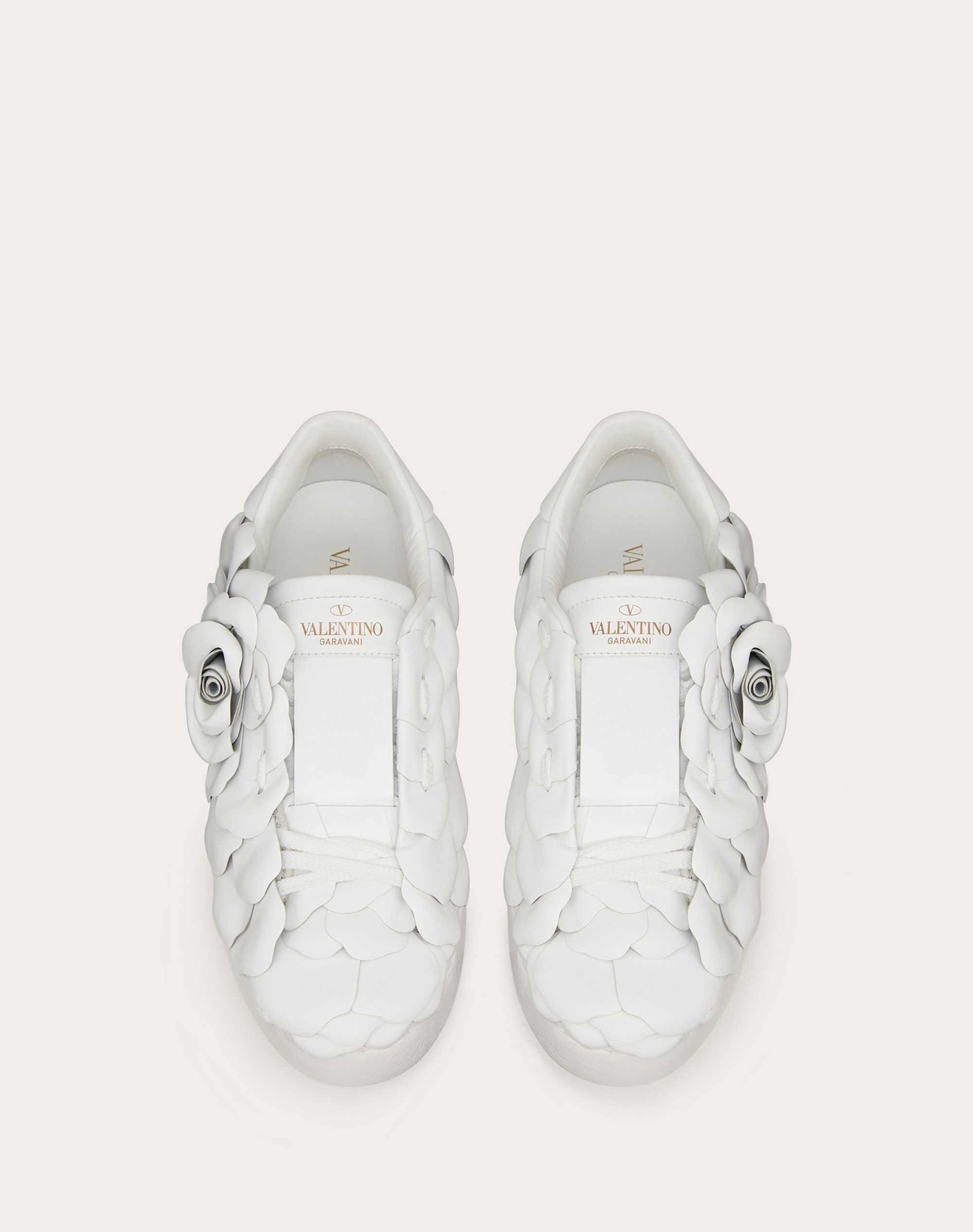 【 VIP価格！】VALENTINO ATELIER SHOES03 ローズ スニーカー 白 VIP価格！】VALENTINO ATELIER SHOES03 ローズ スニーカー 白