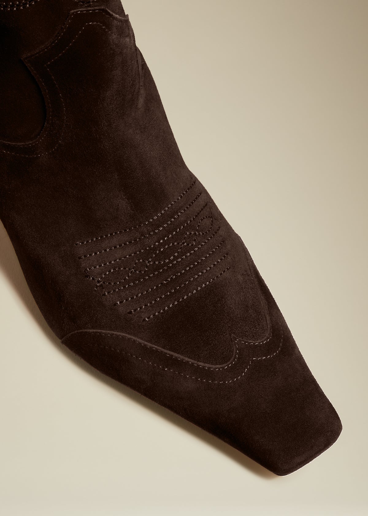The Dallas Ankle Boot in Coffee Suede - 4