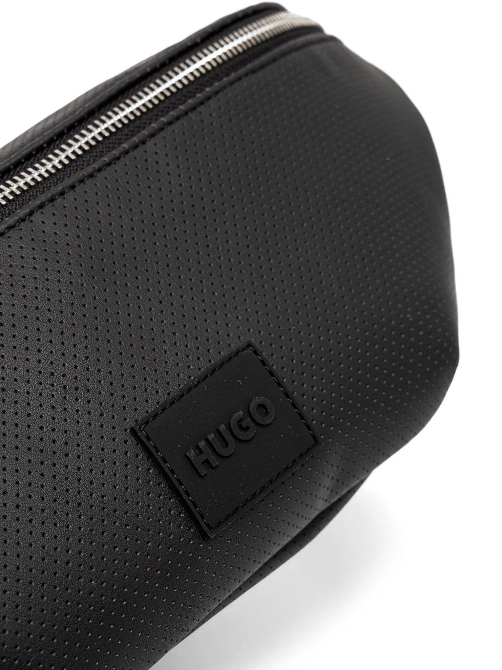 perforated faux-leather belt bag - 4