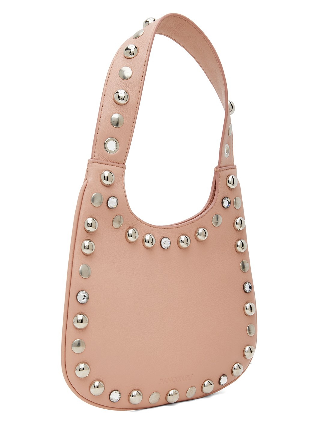 Pink Small Diamanti Saddle Bag - 2