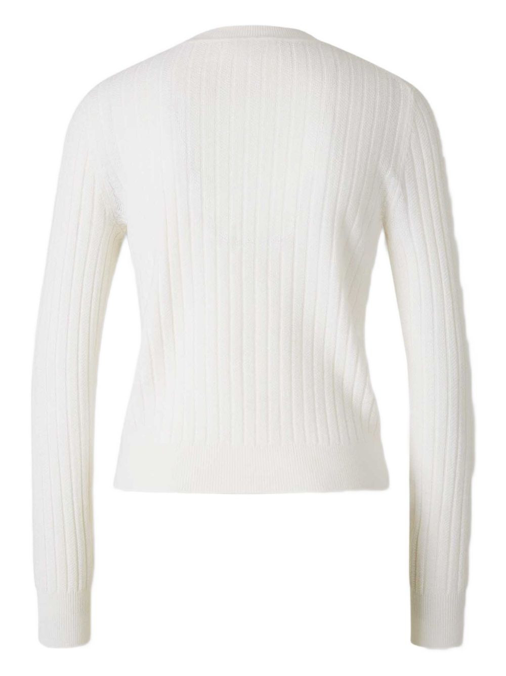 ribbed crew-neck sweater - 3