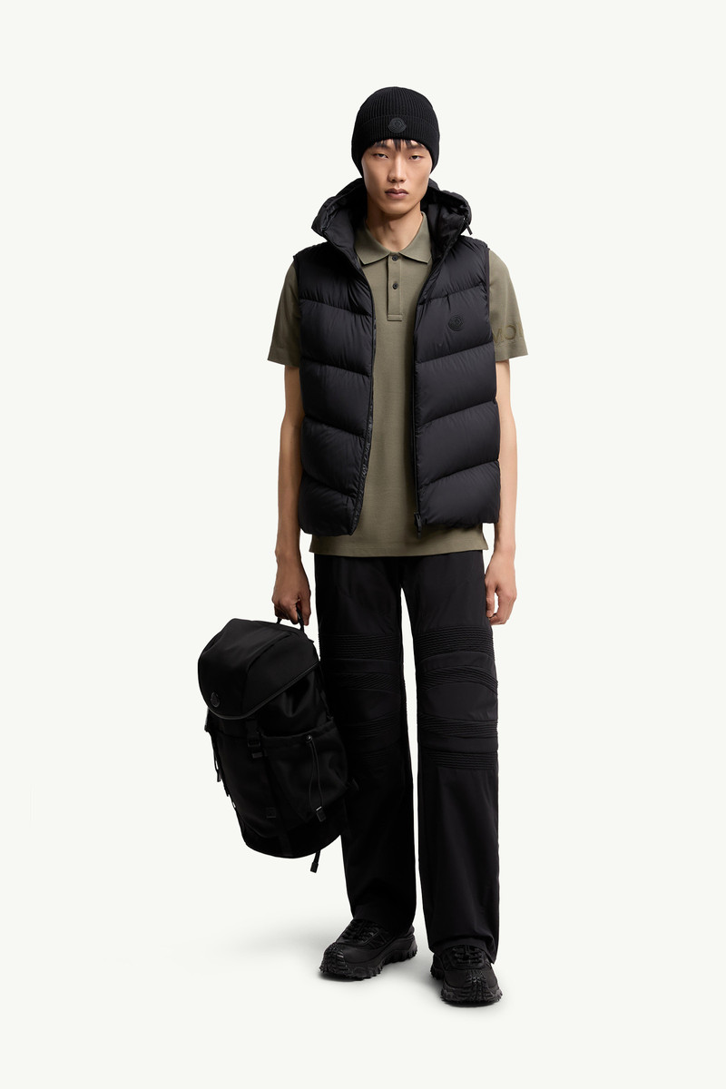Moncler Logo Cotton Piquet Polo Shirt outlook