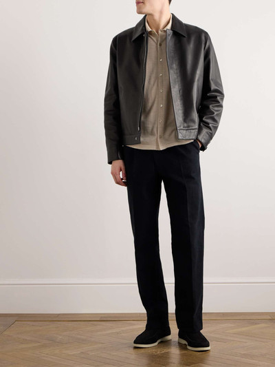 Loro Piana Yabu Full-Grain Leather Jacket outlook