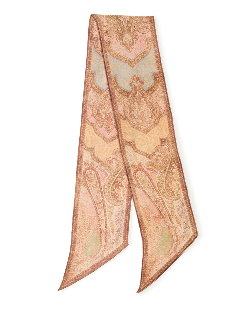 PRINTED SILK NECK SCARF 3