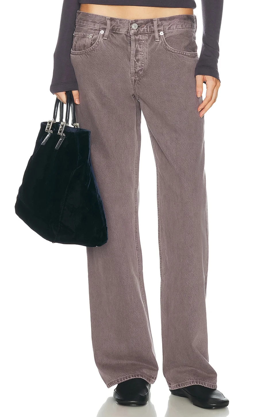 Low Rise Loose Jeans - 1