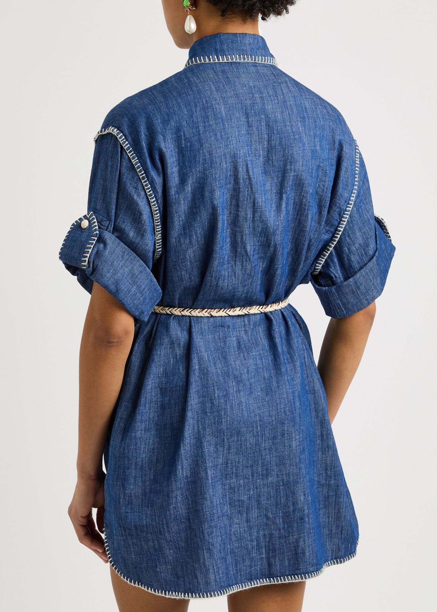 【Zimmermann】Denim shirt dress Zimmermann Denim Mini Shirt Dress Zimmermann