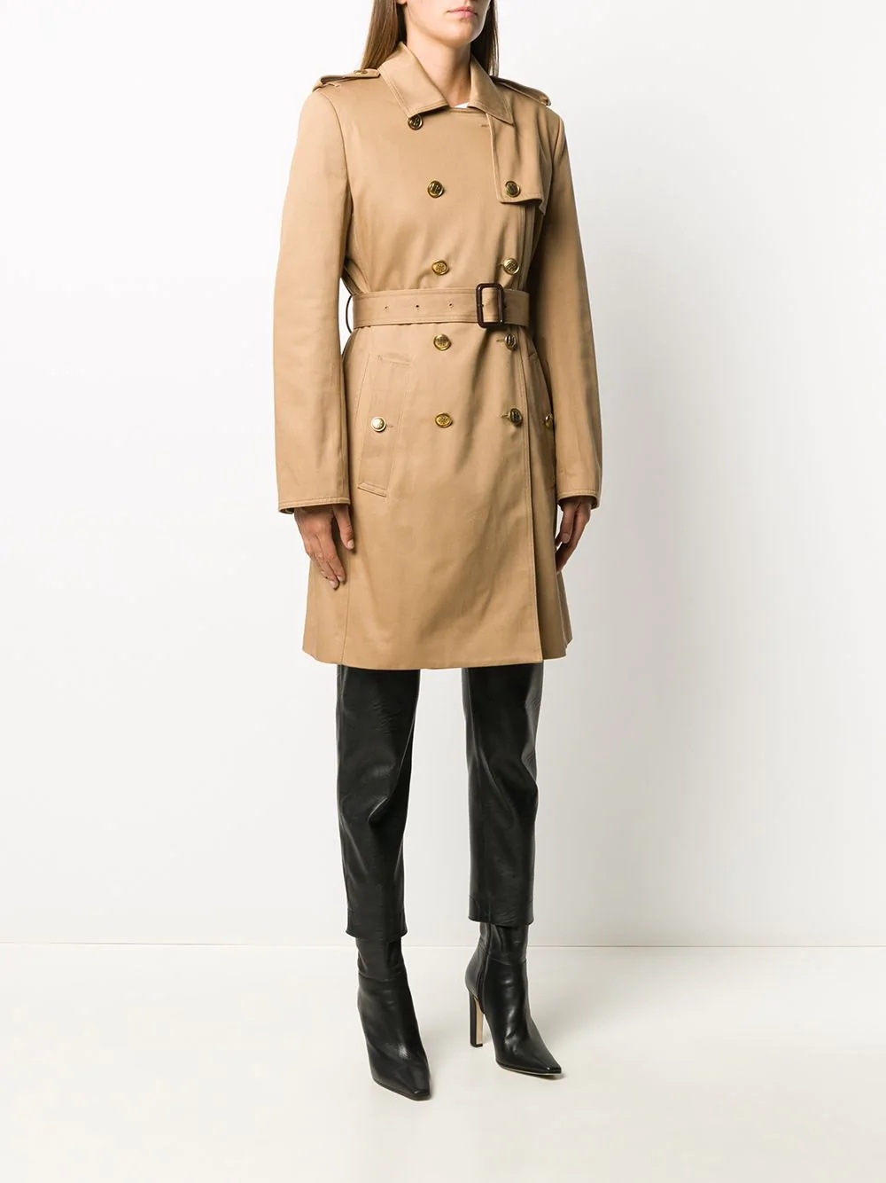 double-breasted trench coat - 3