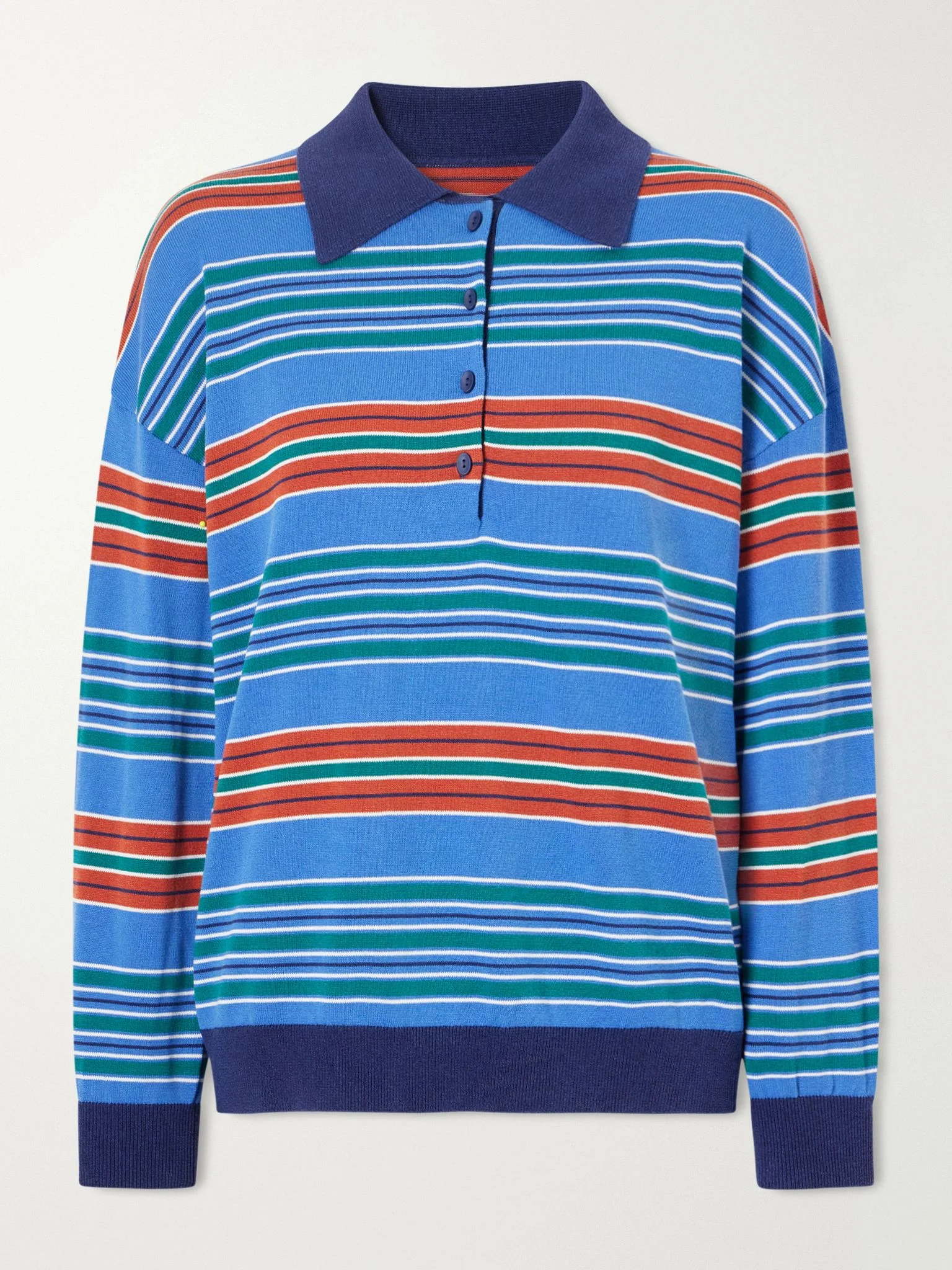 Striped jersey polo shirt Unknown - 1
