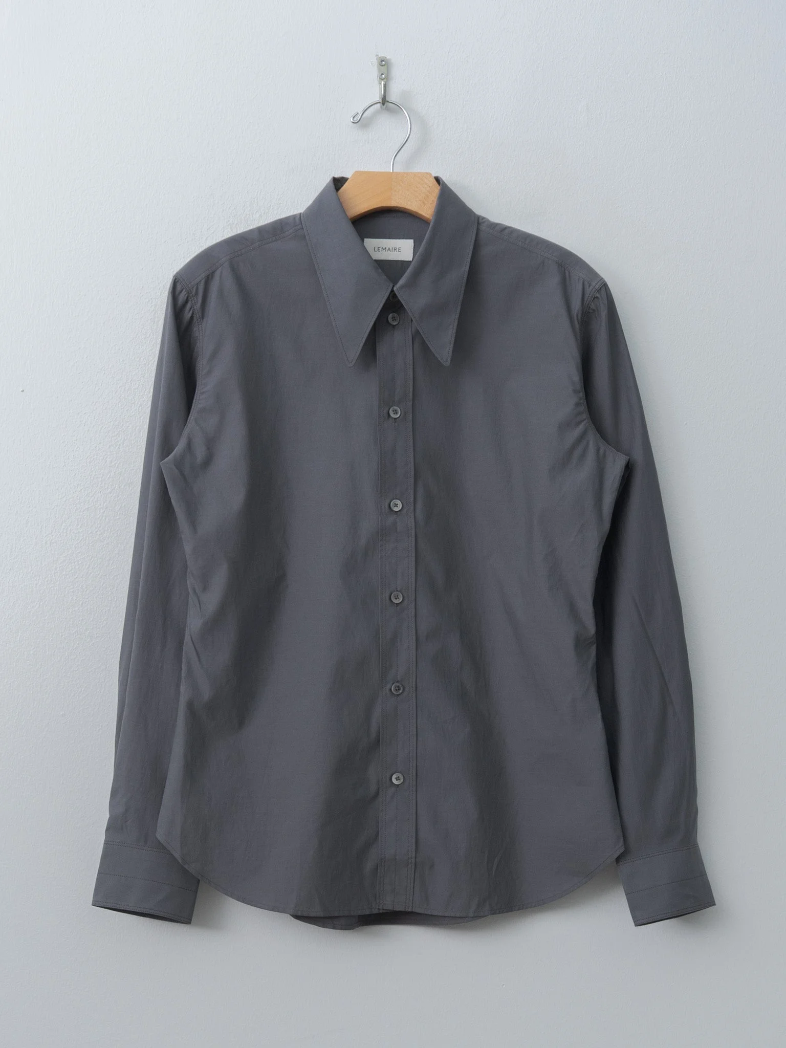 Pointed Collar Shirt - Steel - 1